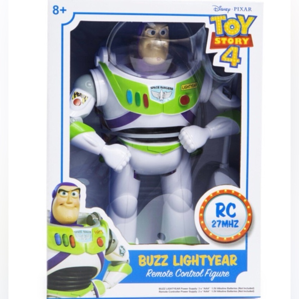 Disney Pixar Toy Story 4 BUZZ LIGHTYEAR with REMOTE CONTROL Figure NEW IN BOX